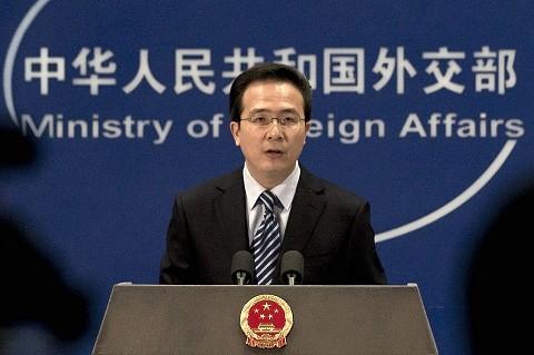 Chinese Foreign Ministry spokesman Hong Lei (file photo)