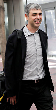 Larry Page, Google's chief executive, said he was very happy with the company's results and prospects for this year.