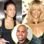 Chris Brown, Karrueche Tran and Rihanna