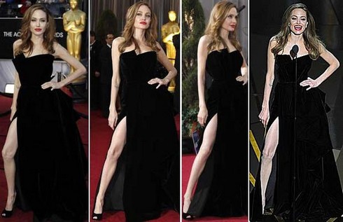Angelina Jolie's leg