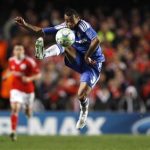 Chelsea's Ashley Cole controls the ball during their Champions League quarter-final second leg match against Benfica at Stamford Bridge stadium, April 4, 2012. REUTERS/Stefan Wermuth