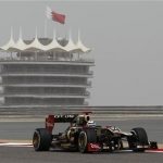 Lotus F1 Formula One driver Kimi Raikkonen during the first practice session of the Bahrain F1 Grand Prix at the Sakhir circuit in Manama, April 20, 2012. REUTERS/Steve Crisp