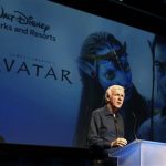 Director James Cameron announces a long-term agreement which will bring "Avatar" themed lands to Disney parks, at a media briefing in Glendale, Calfornia in this September 20, 2011, file photo. Hollywood directors increasingly make their films in 3-D, the biggest financial winner is turning out to be one of their own: director James Cameron. Cameron has emerged as one of Hollywood's hottest entrepreneurs by cashing in on the 3-D technology he created for "Avatar", which ranks as the highest-grossing film with a worldwide box office take of $2.8 billion. Cameron also directed the second-highest grossing film of all time, the nautical disaster-romance starring Leonardo DiCaprio and Kate Winslet, "Titanic", which is set to return to theaters in 3-D on Wednesday. REUTERS/Fred Prouser/Files