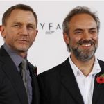 Actor Daniel Craig and director Sam Mendes (R) pose while launching the start of production of the new James Bond film "SkyFall" at a restaurant in London November 3, 2011. REUTERS/Luke MacGregor