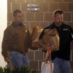 Neighborhood watch volunteer George Zimmerman (L) leaves the Seminole County Jail after posting bail in Sanford, Florida, April 22, 2012. REUTERS/David Manning