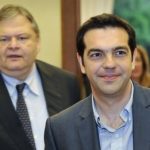 The anti-bailout party led by Alexis Tsipras (right) came second in the polls