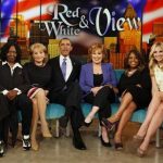 U.S. President Barack Obama appears on a taped episode of the television show, "The View" at the ABC Studios in New York, May 14, 2012. Posing from L-R are: Whoopi Goldberg, Barbara Walters, Obama, Joy Behar, Sherri Shepherd and Elisabeth Hasselbeck. REUTERS/Larry Downing