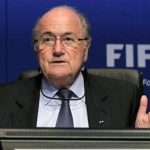 FIFA President Sepp Blatter gestures as he addresses a news conference after a meeting of the FIFA Executive Committee in Zurich March 30, 2012. REUTERS/Arnd Wiegmann