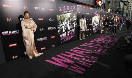 Cast member Jennifer Lopez poses at the premiere of "What to Expect When You're Expecting" at Grauman's Chinese Theatre in Hollywood, California May 14, 2012. The film opens in the U.S. on May 18.REUTERS/Mario Anzuoni