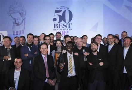 Chefs from The World's 50 Best Restaurants Awards at the Guildhall in London April 30, 2012. REUTERS/Olivia Harris
