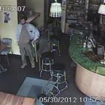 The man police identified as the suspect in a May 30, 2012 shooting in a north Seattle cafe is pictured in this handout frame grab from a surveillance video camera. The gunman killed two men and a woman before fleeing on foot, police said. REUTERS/Seattle Police Department/Handout.