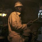 A miner works in a shaft at Mimosa Platinum mine in Zimbabwe, February 16, 2012. REUTERS/Philimon Bulawayo