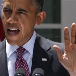 U.S. President Barack Obama responds to a reporter's questions as he speaks about immigration from the Rose Garden of the White House in Washington June 15, 2012. REUTERS/Yuri Gripas