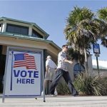 Voters in the Florida Republican presidential primary are shown at a polling place in Sugar Sand Park in Boca Raton, Florida, January 31, 2012. REUTERS/Joe Skipper