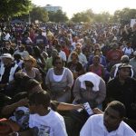 An estimated eight-thousand people showed up for a public rally to honor the memory of Trayvon Martin, at Fort Mellon Park in Sanford, Florida March 22, 2012. REUTERS/Octavian Cantilli