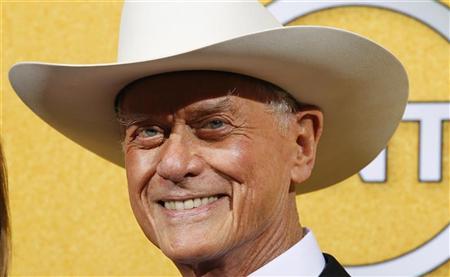 Actor Hagman from the TV series "Dallas" poses backstage at the 18th annual Screen Actors Guild Awards in Los Angeles Actor Larry Hagman from the TV series "Dallas" poses backstage at the 18th annual Screen Actors Guild Awards in Los Angeles, California January 29, 2012. REUTERS/Mike Blake