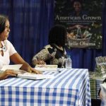 U.S. first lady Michelle Obama attends a book signing of her first book "American Grown" at a book store in Washington, June 12, 2012. REUTERS/Jason Reed