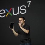Hugo Barra, director of product management of Google, unveils Nexus 7 tablet during Google I/O 2012 Conference at Moscone Center in San Francisco, California June 27, 2012. REUTERS/Stephen Lam