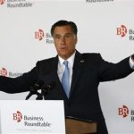 U.S. Republican Presidential candidate Mitt Romney addresses a business roundtable with company leaders in Washington June 13, 2012. REUTERS/Jason Reed