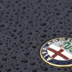 The Alfa Romeo logo is seen on an Alfa Romeo Spider during an Alfa Romeo classic car meeting in Fiuggi, south of Rome, June 9, 2012. REUTERS/Max Rossi