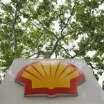 A logo is seen under a canopy of trees at a Shell petrol station in central London July 29, 2010. REUTERS/Toby Melville