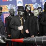 Members of the band Slipknot arrive at the 2008 MTV Video Music Awards in Los Angeles September 7, 2008. REUTERS/Phil McCarten