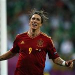 Spain's Fernando Torres celebrates after scoring a goal against Ireland during their Group C Euro 2012 soccer match at PGE Arena in Gdansk June 14, 2012. REUTERS/Kai Pfaffenbach