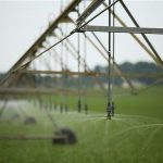 A new pivot-irrigation system is seen in Mill Creek, Indiana, June 11, 2012. REUTERS/John Gress