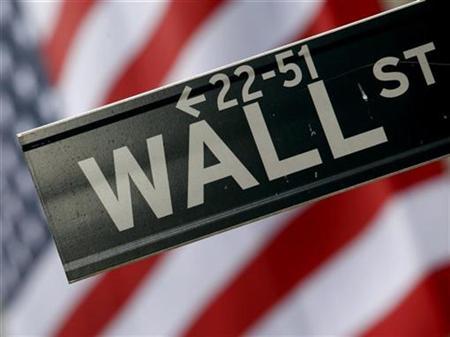 A street sign is seen in front of the New York Stock Exchange on Wall Street in New York A street sign is seen in front of the New York Stock Exchange on Wall Street in New York, February 10, 2009. REUTERS/Eric Thayer