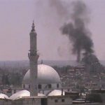Smoke rises from Juret al-Shayah in Homs July 11, 2012. Picture taken July 11, 2012. REUTERS/Shaam News Network/Handout
