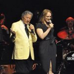 Tony Bennett (L) and his daughter Antonia perform at a concert in Rome July 14, 2012. Bennett, whose father was born in southern Italy, says in an interview with Reuters that he gets emotional every time he returns to the land of his roots. Picture taken July 14, 2012. REUTERS/Carmen Pullella