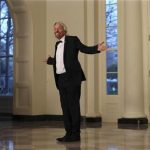 British billionaire Richard Branson arrives for a State Dinner held in honor of Britain's Prime Minister David Cameron and his wife Samantha at the White House in Washington March 14, 2012. REUTERS/Benjamin Myers