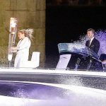 David Beckham Makes Grand Entrance At Olympics Opening Ceremony On Speedboat
