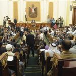 Parliament members attend a session at the parliament building in Cairo, July 10, 2012. REUTERS/Stringer