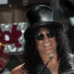 Musician Slash speaks before unveiling his star on the Walk of Fame in Hollywood, California July 10, 2012. REUTERS/Mario Anzuoni
