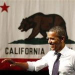 U.S. President Barack Obama waves before he speaks at a campaign event at the Fox Theatre Oakland in Oakland, July 23, 2012. REUTERS/Larry Downing