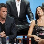 Cast member Matthew Perry speaks, as co-star Laura Benanti laughs, at a panel for "Go On" during the NBC television network portion of the Television Critics Association Summer press tour in Beverly Hills, California July 24, 2012. REUTERS/Mario Anzuoni