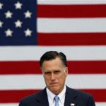 Republican presidential candidate and former Massachusetts Governor Mitt Romney delivers remarks about the shooting in Colorado during what was supposed to be a campaign event at Coastal Forest Products in Bow, New Hampshire July 20, 2012. REUTERS/Jessica Rinaldi