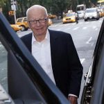 News Corp Chief Executive and Chairman Rupert Murdoch enters his vehicle as he leaves his home in New York June 28, 2012. REUTERS/Keith Bedford