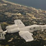 An A-10C Thunderbolt II flies over Florida's Gulf Coast on June 29, 2012, marking the second flight of an aircraft powered solely by an alcohol-derived jet fuel blend. Gevo Inc. recently sold the U.S. Air Force 11,000 gallons of fuel at $59 per gallon to complete certification testing to ensure it can be used in military jets. The company says it believes it can be cost-competitive with conventional fuel once it moves ahead with plans to build a commercial-scale production facility. REUTERS/Joely Santiago/U.S. Air Force/Handout