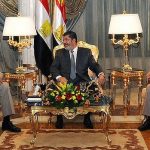 Forced-out-...-the-Egyptian-President-Mohamed-Mursi-centre-with-ousted-military-leaders-Field-Marshal-Mohammed-Hussein-Tantawi-left-and-armed-forces-chief-Sami-Anan