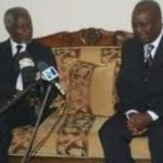 Kofi Annan and the President John Dramani Mahama