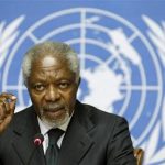 U.N.-Arab League mediator Kofi Annan addresses a news conference at the United Nations in Geneva August 2, 2012. REUTERS/Denis Balibouse