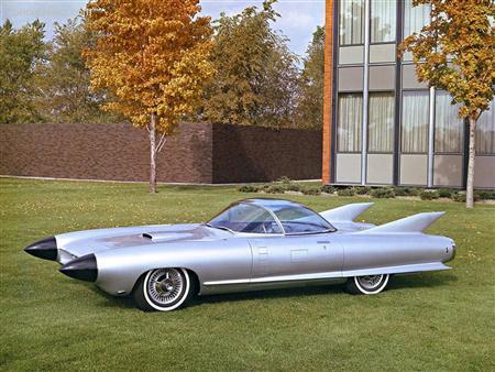 The 1959 Cadillac Cyclone concept car is pictured in this undated handout photo received by Reuters August 9, 2012. REUTERS/General Motors/Handout