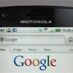 A Motorola Droid phone is seen displaying the Google search page in New York August 15, 2011. REUTERS/Brendan McDermid