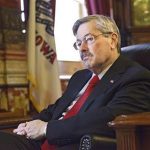 Iowa Governor Terry Branstad is interviewed in Des Moines, Iowa, February 9, 2012. REUTERS/Brian C. Frank