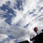 U.S. President Barack Obama speaks at a campaign event on the Monfort Quad at Colorado State University in Fort Collins, August 28, 2012. REUTERS/Larry Downing
