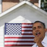 U.S. President Barack Obama talks at a campaign event at the Nelson Pioneer Farm and Museum in Oskaloosa, Iowa, August 14, 2012. REUTERS/Larry Downing