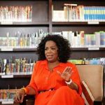 Talk show queen Oprah Winfrey gestures during an interview with Reuters at her Oprah Winfrey Leadership Academy for Girls in Henley-on-Klip, outside Johannesburg January 12, 2012. REUTERS/Siphiwe Sibeko