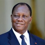 Ivory Coast's President Alassane Ouattara smiles after a meeting with France's President at the Elysee Palace in Paris July 26, 2012. REUTERS/Charles Platiau